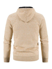 Men's casual knitted hooded zipper jacket - 808Lush