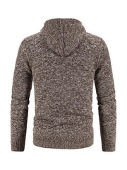 Men's casual knitted hooded zipper jacket - 808Lush