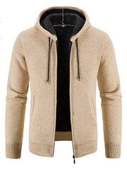 Men's casual knitted hooded zipper jacket - 808Lush