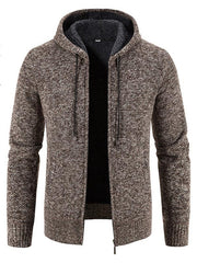 Men's casual knitted hooded zipper jacket - 808Lush