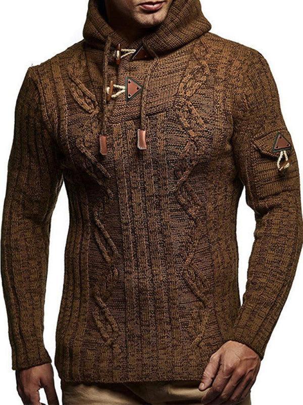 Men's casual pullover warm long sleeve sweater - 808Lush