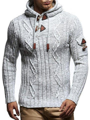 Men's casual pullover warm long sleeve sweater - 808Lush