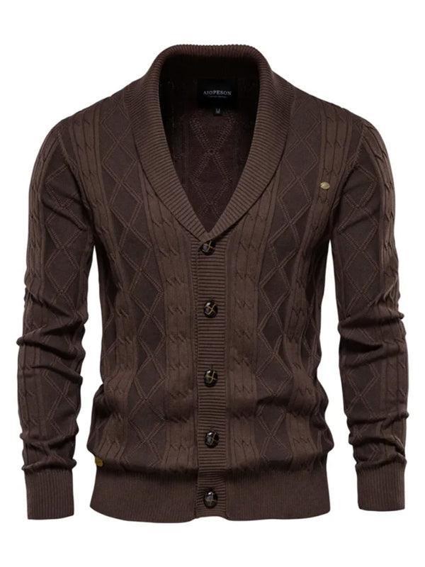 Men's casual pullover warm long sleeve sweater - 808Lush