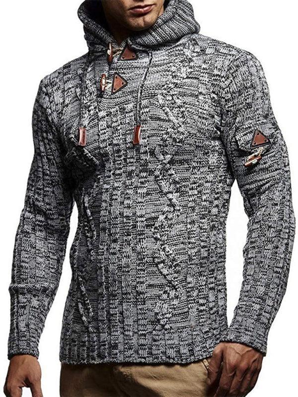 Men's casual pullover warm long sleeve sweater - 808Lush