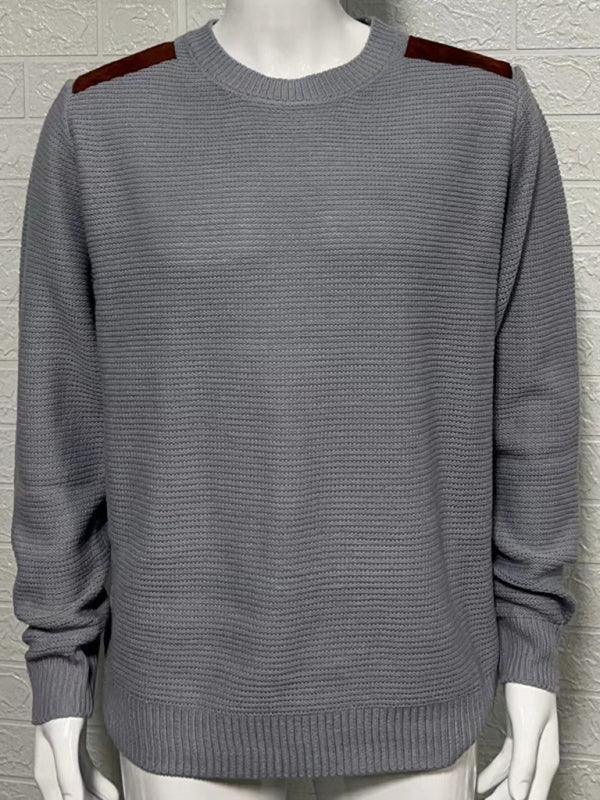 Men's casual pullover warm long sleeve sweater - 808Lush