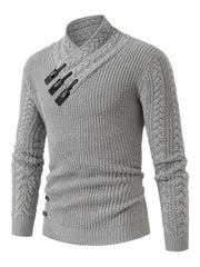 Men's casual pullover warm long sleeve sweater - 808Lush