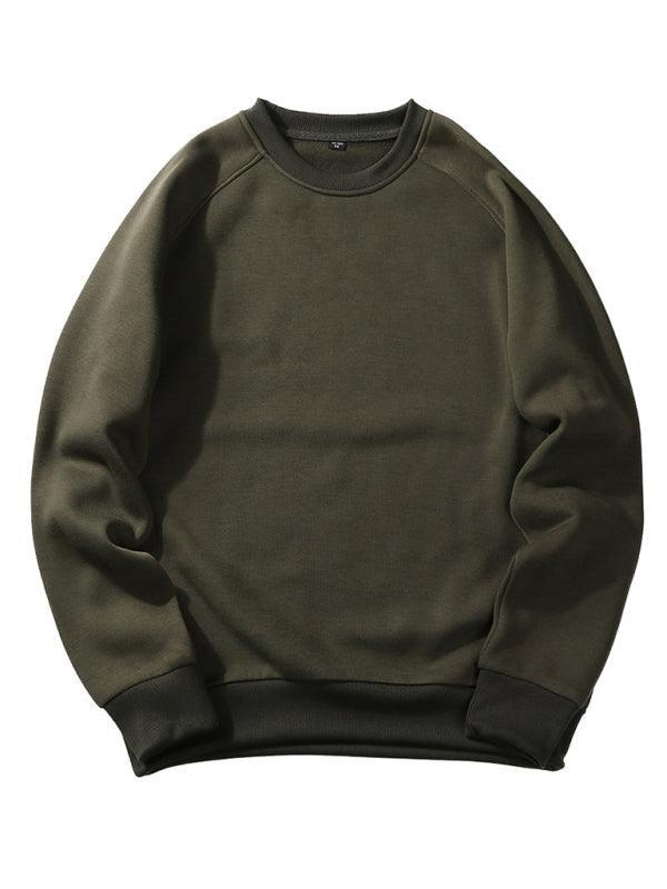 Men's casual raglan sleeve crew neck sweatshirt - 808Lush