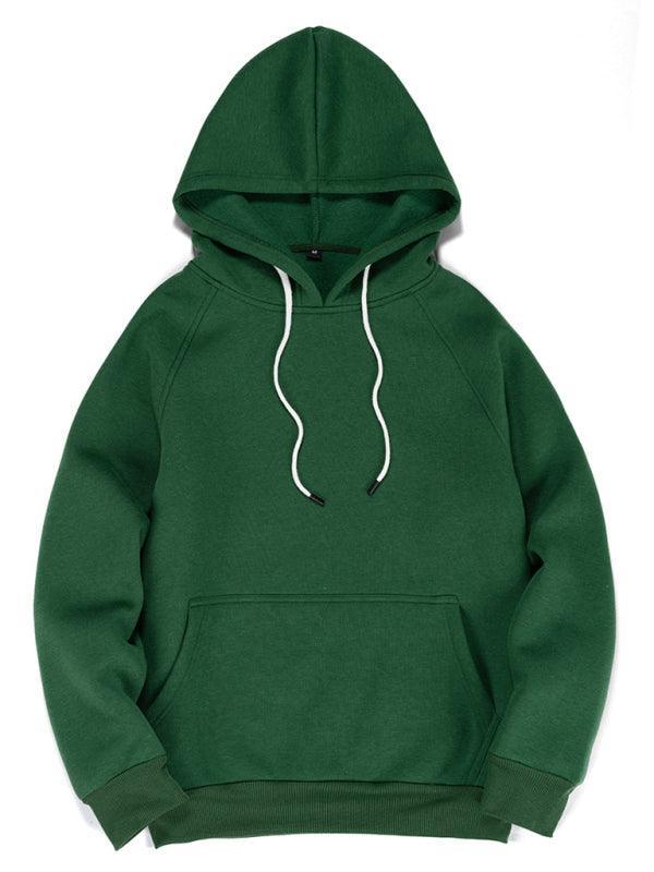 Men's casual solid color fashion hooded sweatshirt - 808Lush