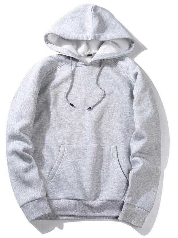 Men's casual solid color fashion hooded sweatshirt - 808Lush