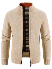 Men's casual stand collar knitted jacket - 808Lush