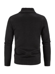 Men's casual stand collar knitted jacket - 808Lush