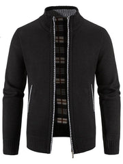 Men's casual stand collar knitted jacket - 808Lush