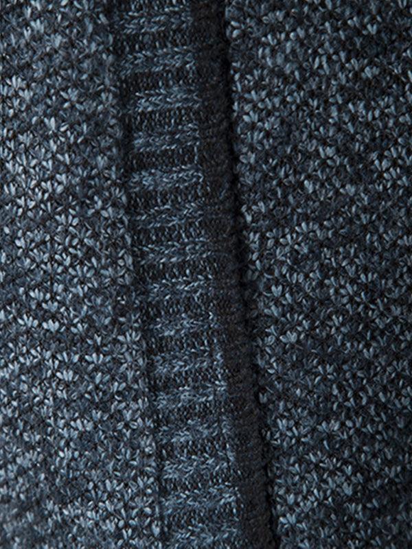 Men's casual stand collar knitted jacket - 808Lush