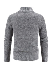 Men's casual stand collar knitted jacket - 808Lush