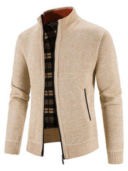 Men's casual stand collar knitted jacket - 808Lush