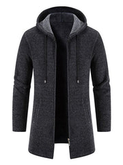 Men's casual zipper hooded cardigan - 808Lush