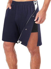 Men's classic trendy loose-fitting casual sports shorts with full side buttons - 808Lush