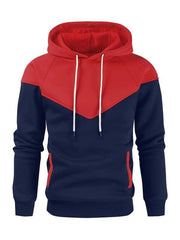 Men's contrasting color fashionable casual sports sweatshirt - 808Lush