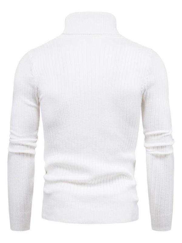 Men's knitted sweater cross-border turtleneck slim fit bottoming sweater - 808Lush