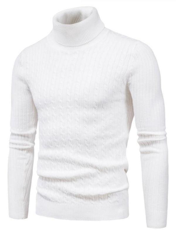 Men's knitted sweater cross-border turtleneck slim fit bottoming sweater - 808Lush