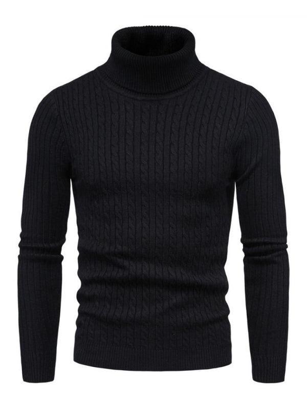 Men's knitted sweater cross-border turtleneck slim fit bottoming sweater - 808Lush