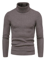 Men's knitted sweater cross-border turtleneck slim fit bottoming sweater - 808Lush