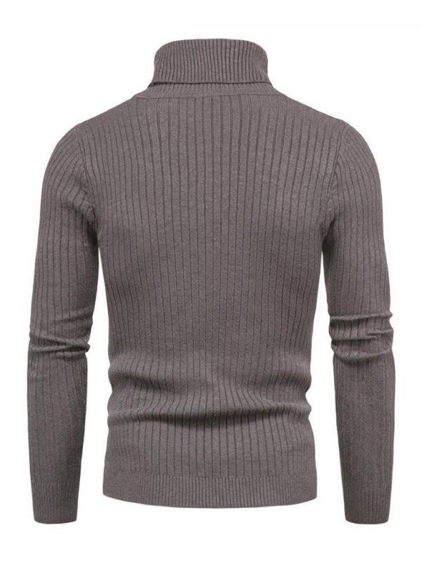 Men's knitted sweater cross-border turtleneck slim fit bottoming sweater - 808Lush