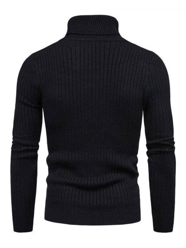 Men's knitted sweater cross-border turtleneck slim fit bottoming sweater - 808Lush