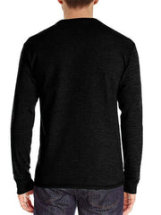 Men's long-sleeved t-shirt foreign trade t-shirt solid color bottoming shirt - 808Lush