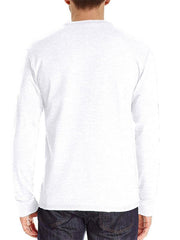 Men's long-sleeved t-shirt foreign trade t-shirt solid color bottoming shirt - 808Lush