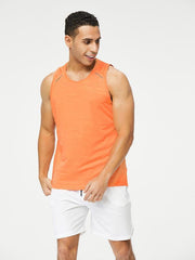 Men's loose round neck breathable and quick-drying running sports vest - 808Lush