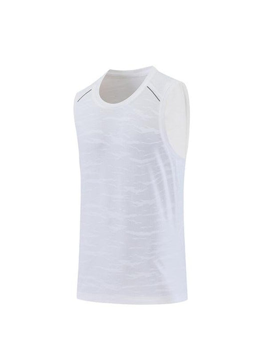 Men's loose round neck breathable and quick-drying running sports vest - 808Lush