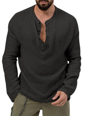 Men's casual long-sleeved shirt and trousers suit - 808Lush