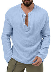 Men's casual long-sleeved shirt and trousers suit - 808Lush