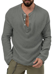 Men's casual long-sleeved shirt and trousers suit - 808Lush