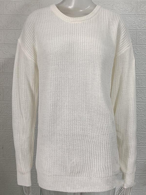 Men's round neck long sleeve pullover sweater - 808Lush