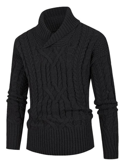 Men's twist pullover long-sleeved sweater - 808Lush
