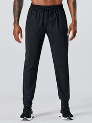 Men's quick-drying elastic casual fitness training zipper trousers - 808Lush