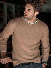 Men's round neck slim fit tops and sweaters - 808Lush