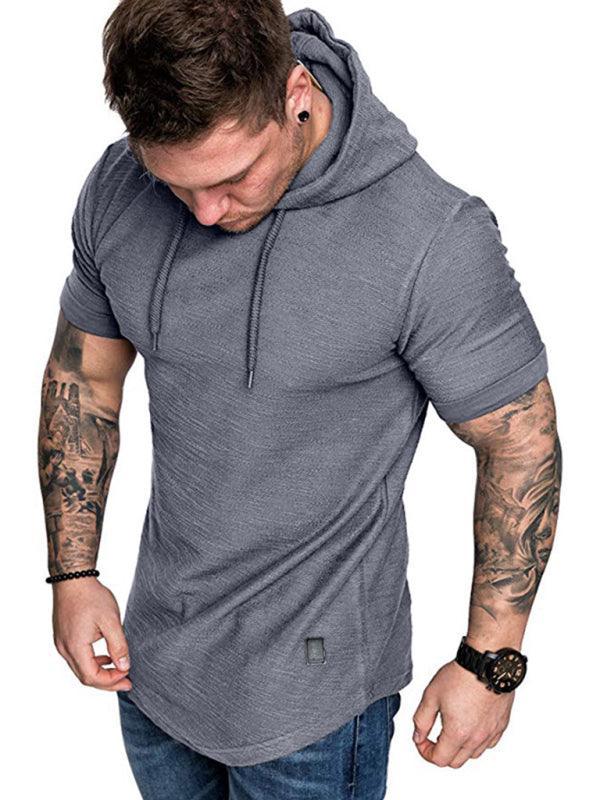 Men's short-sleeved T-shirt sports casual sweater men's hoodie - 808Lush