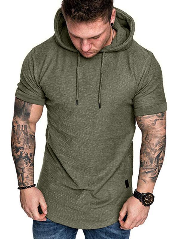 Men's short-sleeved T-shirt sports casual sweater men's hoodie - 808Lush