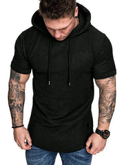 Men's short-sleeved T-shirt sports casual sweater men's hoodie - 808Lush