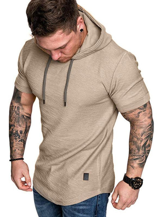 Men's short-sleeved T-shirt sports casual sweater men's hoodie - 808Lush