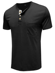 Men's solid color casual short-sleeved T-shirt - 808Lush