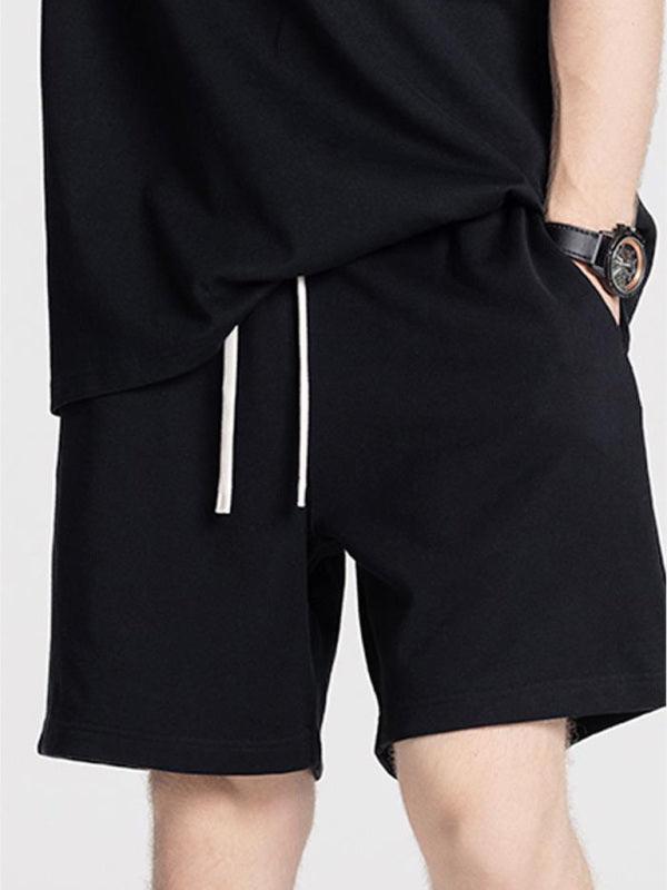 Men's solid color loose casual sports shorts - 808Lush