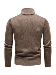 Men's stand-up collar thickened patchwork half-zip lapel sweater pullover sweater - 808Lush