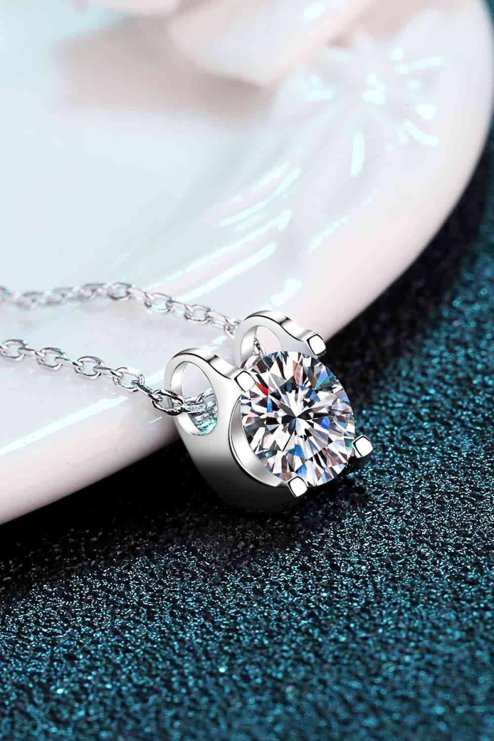 Moissanite 925 Sterling Silver Necklace - 808Lush