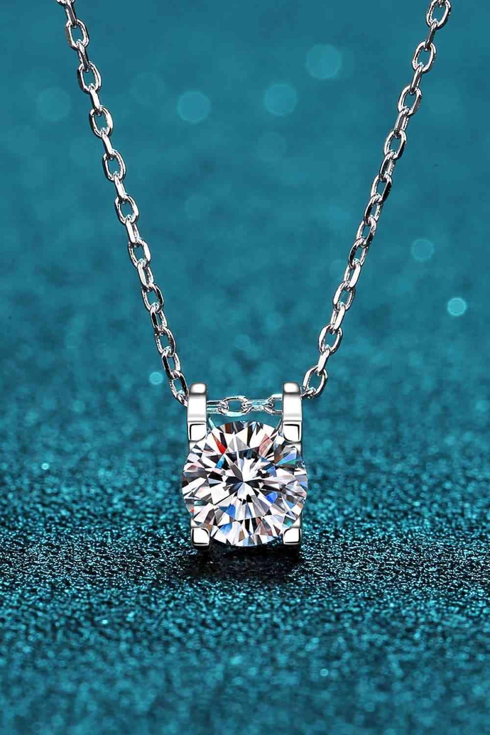 Moissanite 925 Sterling Silver Necklace - 808Lush