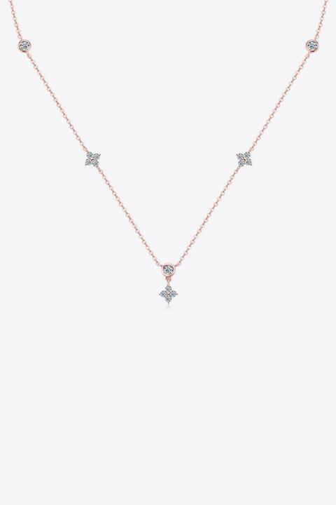 Moissanite 925 Sterling Silver Necklace - 808Lush