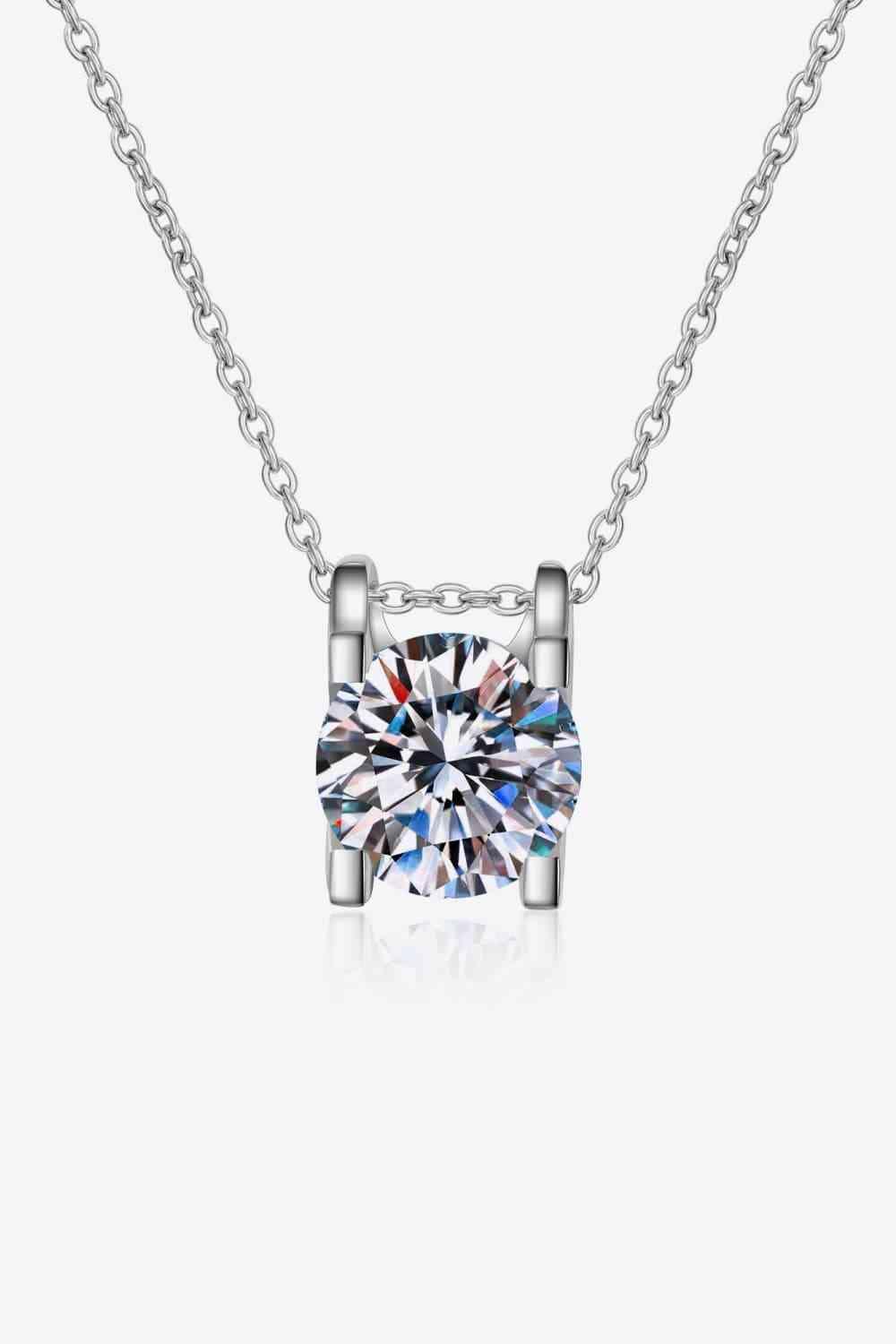 Moissanite 925 Sterling Silver Necklace - 808Lush